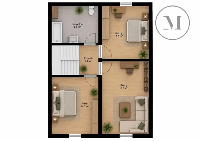 Prodej apartmánu, Třeboň, 108 m2