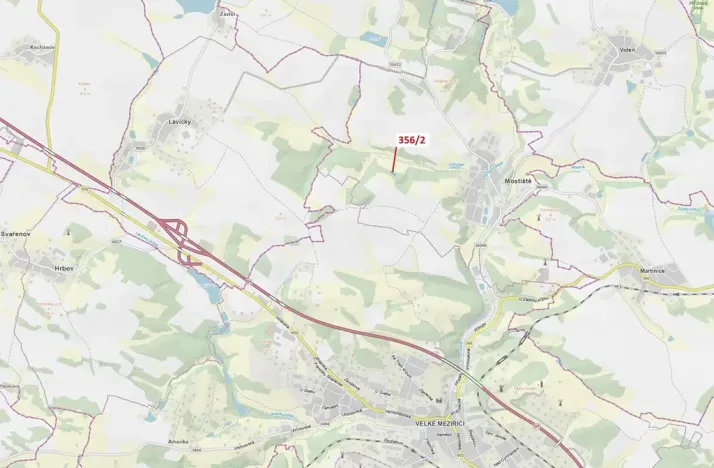 Dražba lesa, Velké Meziříčí, 1164 m2