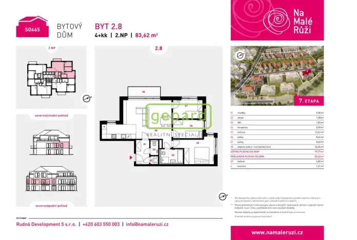 Prodej bytu 4+kk, Drahelčice, Na Malé Růži, 80 m2