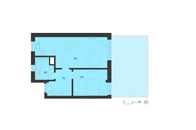 Prodej bytu 2+kk, Brno, Sokolova, 57 m2