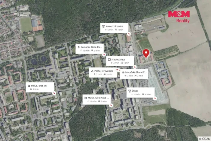 Pronájem bytu 1+1, Kladno, Jaroslava Holečka, 29 m2