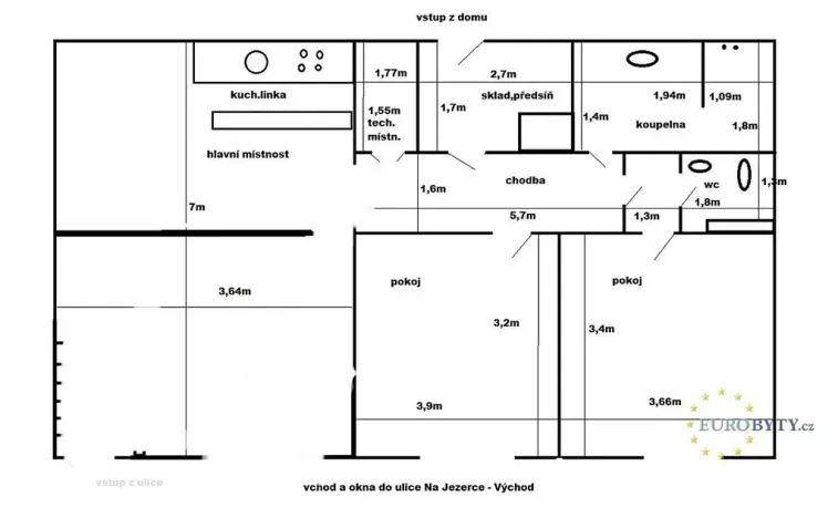 Prodej obchodního prostoru, Praha - Nusle, Na Jezerce, 74 m2