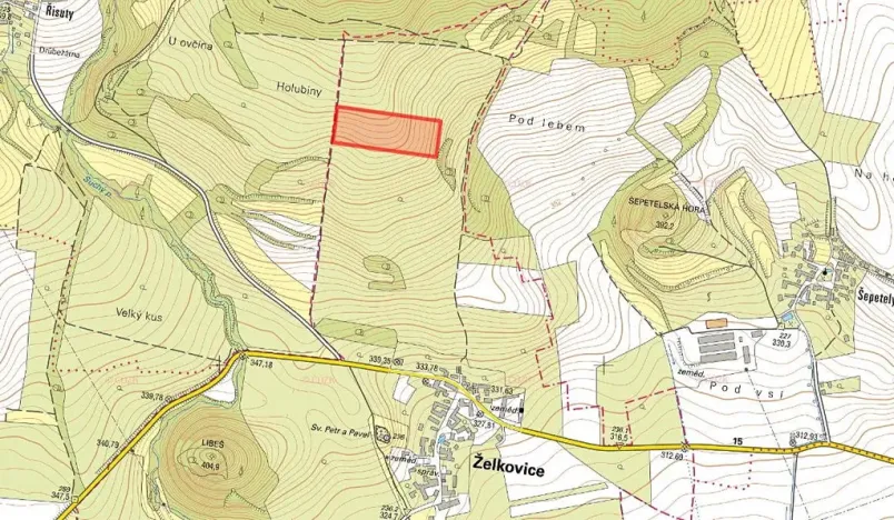 Prodej pole, Želkovice, 25653 m2