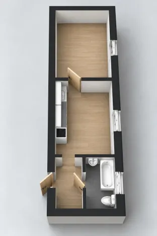 Prodej bytu 1+1, Jaroměř - Pražské Předměstí, Královédvorská, 32 m2