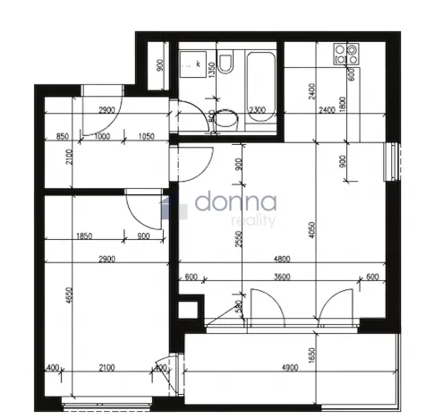 Pronájem bytu 2+kk, Praha, Modrého, 55 m2