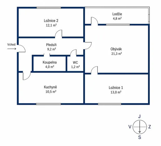 Prodej bytu 3+1, Liberec, Česká, 70 m2