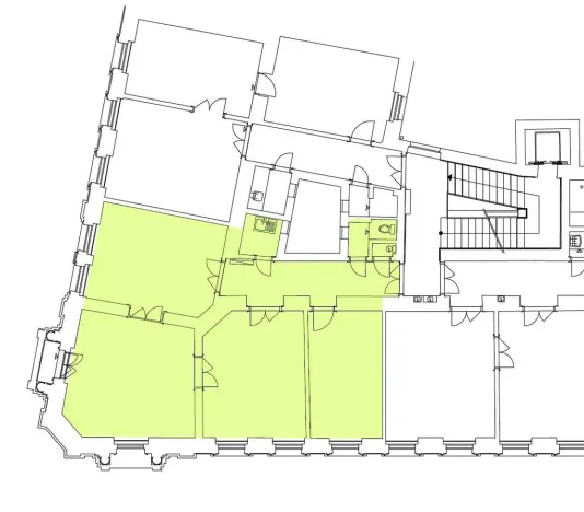 Pronájem kanceláře, Praha - Nové Město, Klimentská, 104 m2