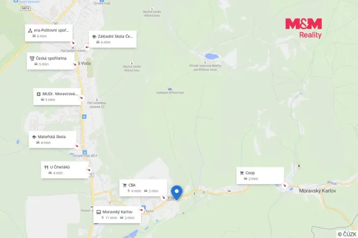 Prodej rodinného domu, Červená Voda, 50 m2