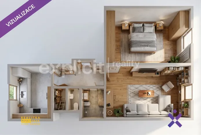 Prodej bytu 2+1, Zlín, Sokolská, 55 m2