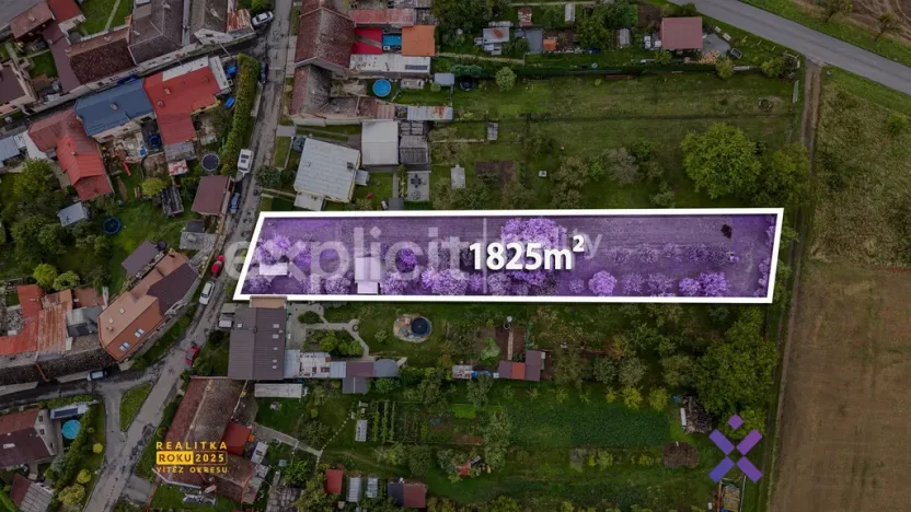 Prodej pozemku pro bydlení, Roštění, 1825 m2
