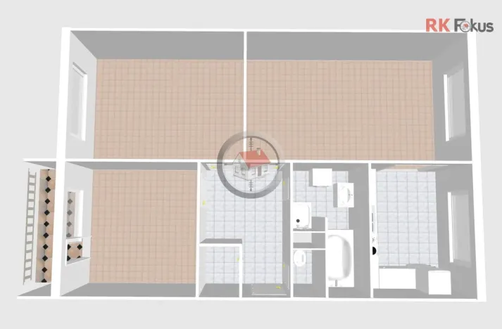 Prodej bytu 3+1, Třebíč - Borovina, Okružní, 77 m2