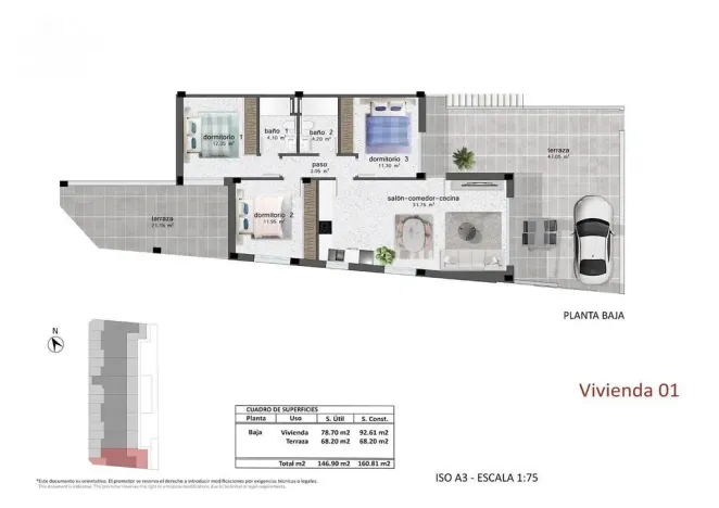 Prodej rodinného domu, Pilar de La Horadada, Alicante, Španělsko, 92 m2