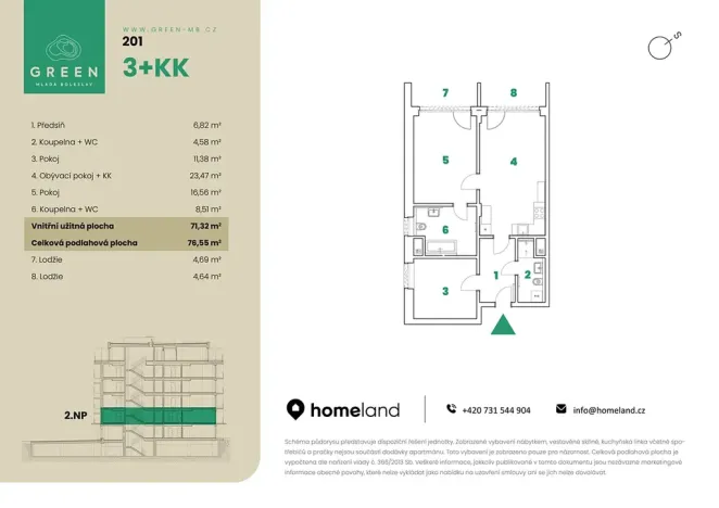 Prodej bytu 3+kk, Mladá Boleslav, 77 m2