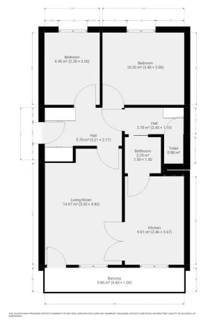 Pronájem bytu 3+1, Praha - Krč, Sládkovičova, 54 m2