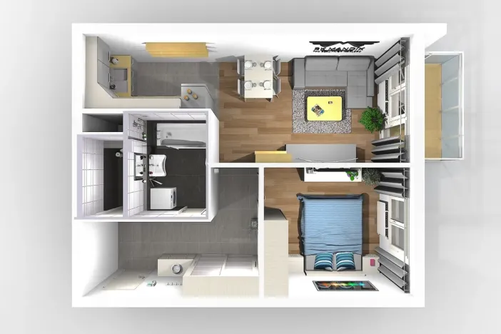 Pronájem bytu 2+kk, Praha - Hostivař, Arnošta Staňka, 45 m2