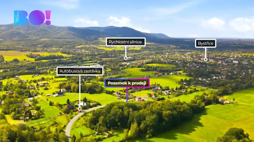 Prodej pozemku pro bydlení, Bystřice, 2425 m2