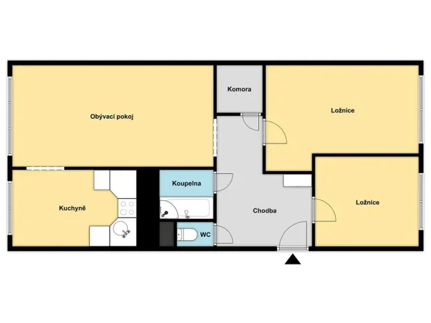 Prodej bytu 3+1, Kladno, 70 m2