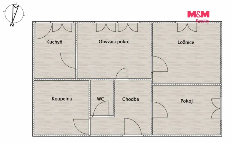 Pronájem bytu 3+1, Praha - Prosek, Jablonecká, 69 m2