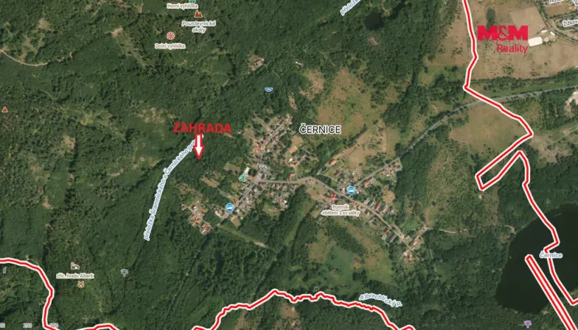 Prodej zahrady, Horní Jiřetín - Černice, 1628 m2