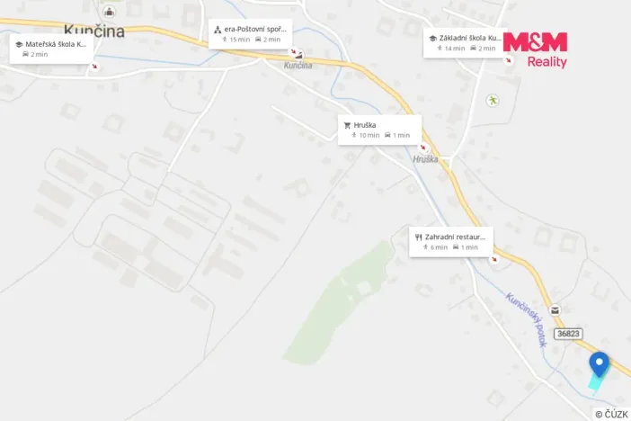 Prodej pozemku pro bydlení, Kunčina, 1178 m2