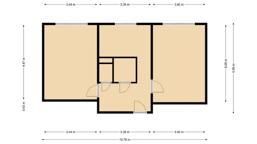 Pronájem bytu 2+1, Most, Hutnická, 51 m2
