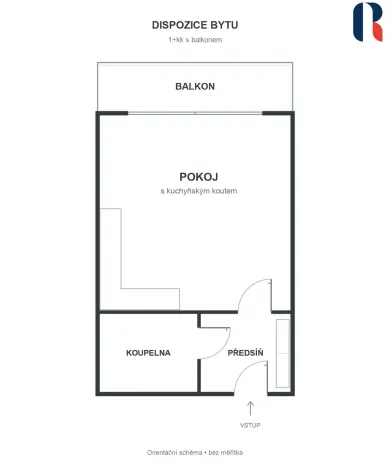 Pronájem bytu 1+kk, Praha - Modřany, Československého exilu, 37 m2