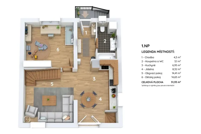 Prodej rodinného domu, Zlín, Příkrá, 124 m2