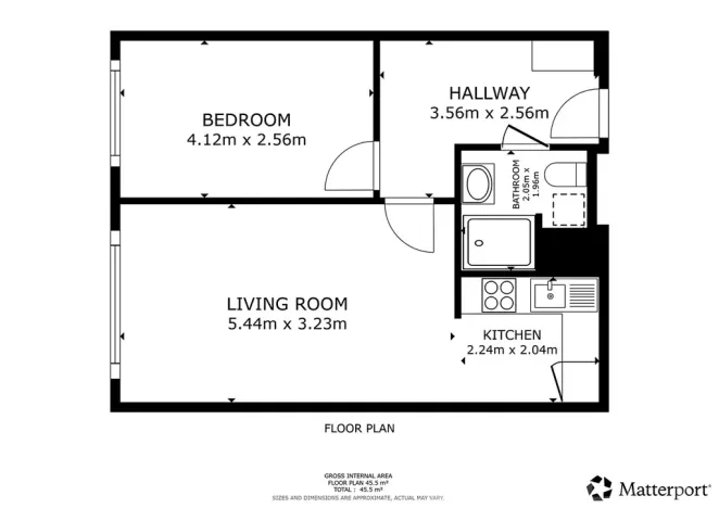 Pronájem bytu 2+kk, Praha - Michle, Ohradní, 43 m2