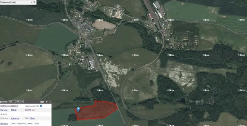 Prodej pole, Vojtanov, 1 m2