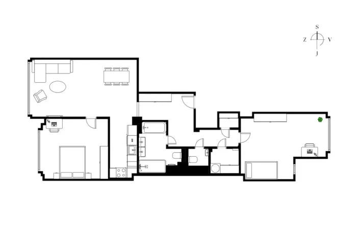 Prodej bytu 3+kk, Praha - Holešovice, Komunardů, 90 m2