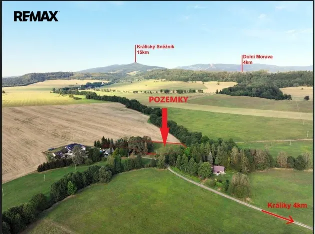 Prodej pozemku pro bydlení, Králíky, 1498 m2