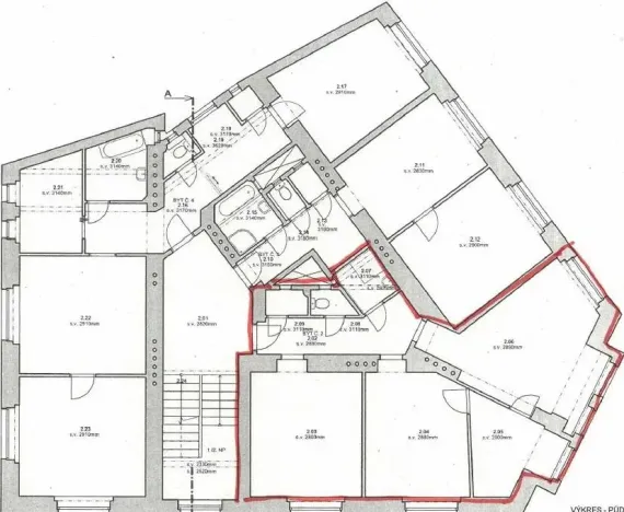 Pronájem bytu 3+1, Praha - Libeň, Krejčího, 82 m2