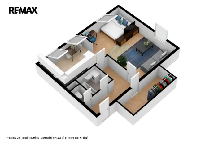Pronájem bytu 1+1, Nupaky, U Školky, 50 m2