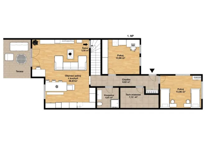 Prodej rodinného domu, Ostrava - Nová Bělá, Kaminského, 127 m2
