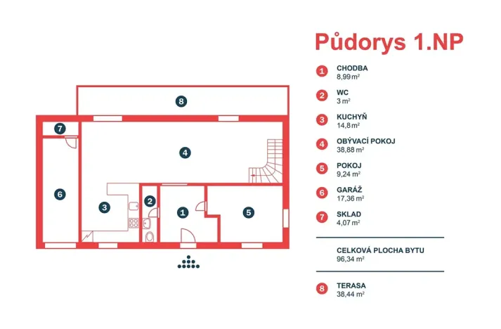Pronájem rodinného domu, Praha - Štěrboholy, K valu, 220 m2