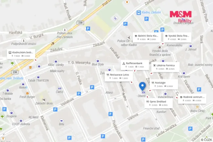 Pronájem bytu 2+1, Kladno, Osvoboz. pol. vězňů, 53 m2