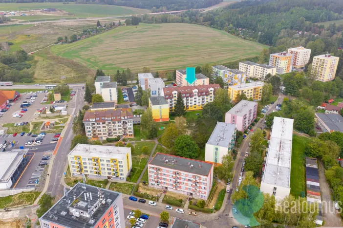 Prodej bytu 2+1, Kaplice, Na Vyhlídce, 60 m2