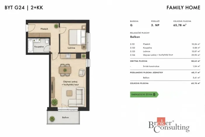 Prodej bytu 2+kk, Plzeň - Jižní Předměstí, Železná, 59 m2