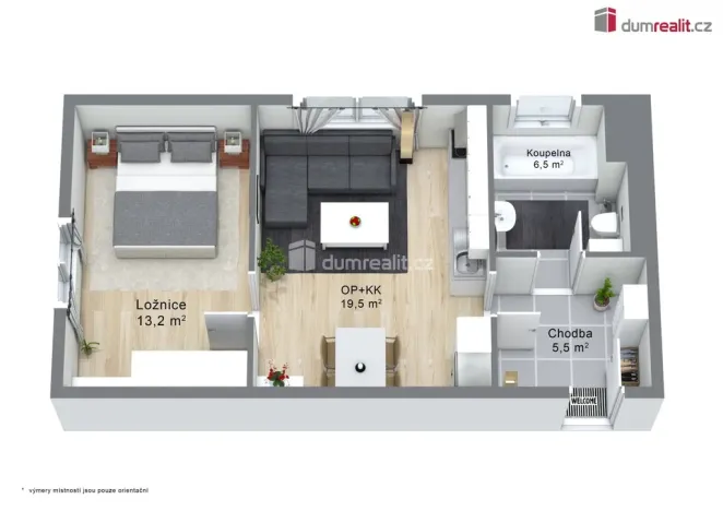 Prodej bytu 2+kk, Ostrov, Severní, 47 m2