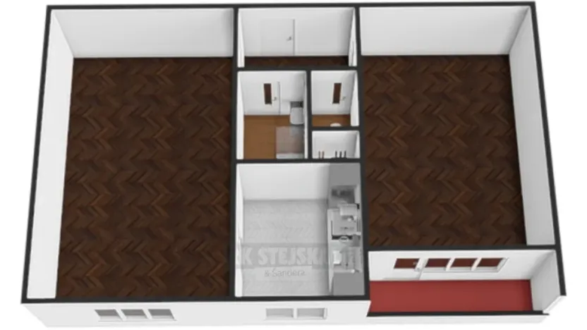 Pronájem bytu 2+1, České Budějovice - České Budějovice 3, Jar. Haška, 55 m2