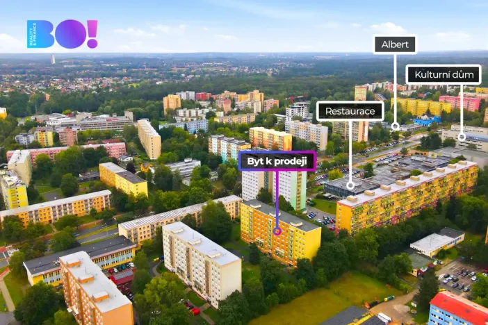 Prodej bytu 2+1, Havířov, Kosmonautů, 54 m2
