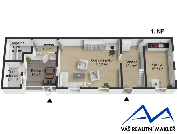 Prodej kanceláře, Příbor, Kašnice, 140 m2