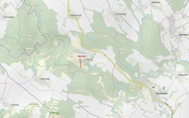 Dražba lesa, Čučice, 103 m2