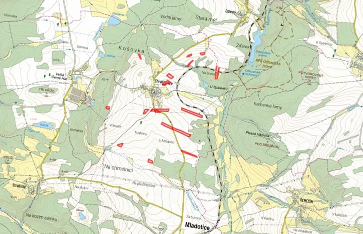 Prodej pole, Mladotice, 68340 m2