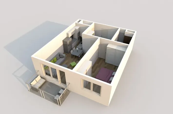 Prodej bytu 2+kk, Praha - Vysočany, Čerpadlová, 62 m2