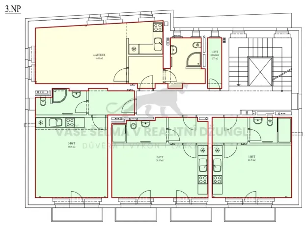 Pronájem bytu 1+kk, Jáchymov, třída Dukelských hrdinů, 32 m2