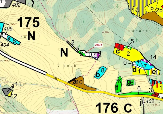 Dražba lesa, Český Rudolec, 2508 m2