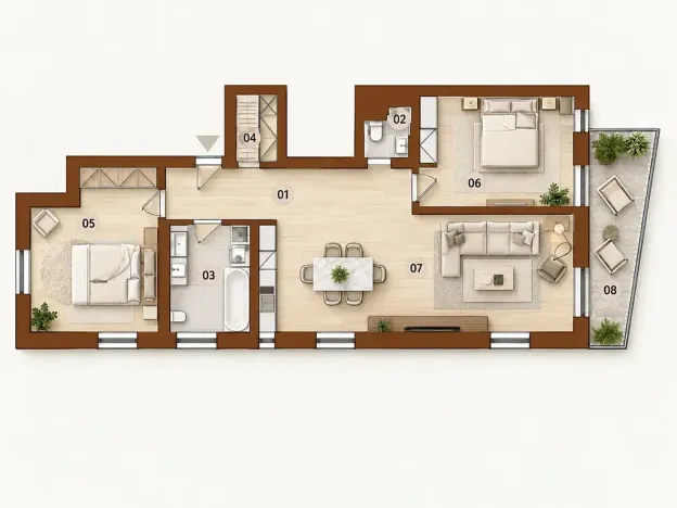 Prodej bytu 3+kk, Praha, U Dívčích hradů, 123 m2