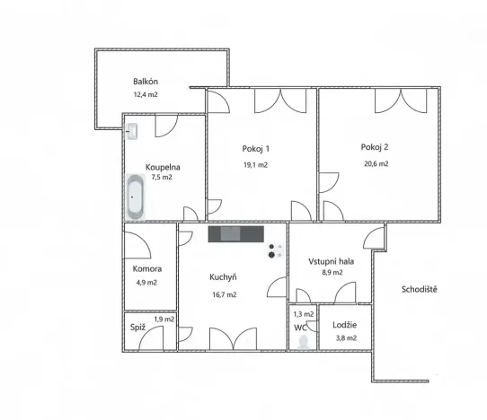 Prodej bytu 3+kk, Vlašim, Obora, 88 m2