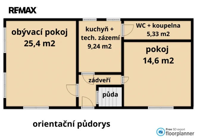 Prodej chalupy, Staré Hobzí, 54 m2